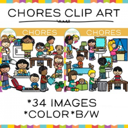 Chores Clip Art | Clip Art from TpT | Clip art, Chores for ...