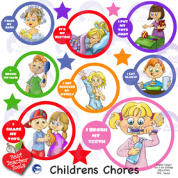 Children Chores Clipart, AMB-1253
