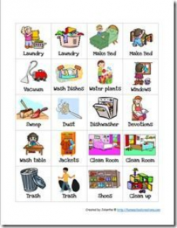 Free Preschool Chore Charts | Preschool chores, Preschool chore ...