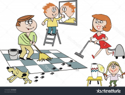 Family doing household chores clipart 6 » Clipart Station
