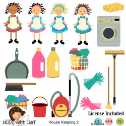 Cleaning clipart, House work Clipart, Chore Clipart, House duties Clipart,  Cleaning organising, clean clip art