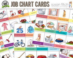 Printable Job Chart Chore Chart Cards