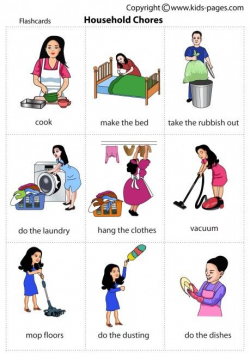 Kids Pages - Household Chores | premiers pas | Pinterest