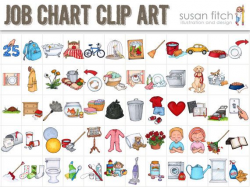 Job Chart Chore Chart Clip Art | Job chart, Clip art and Chart