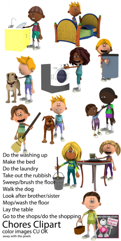 Household Chores Clipart