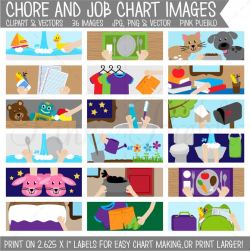 Chore Chart Clipart, Printable ~ Illustrations ~ Creative Market