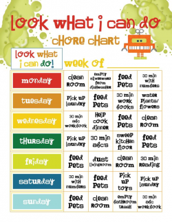 33 best Chore charts images on Pinterest | Preschool chore charts ...