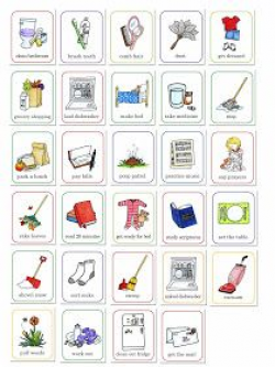 Preschool Chore Charts | Card stock, Preschool chores and Chart