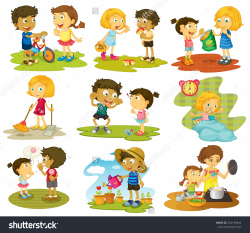28+ Collection of Children Doing Household Chores Clipart | High ...
