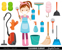 Spring Cleaning clipart vacuum clening clipart cleaning ...
