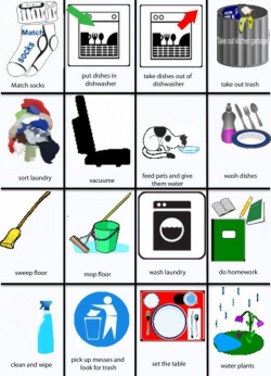 Free Printable Chore Charts That Teach Responsibility | Visual cue ...