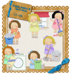 Housework Clipart : Scrapping Goodies, Clip Art Collection, Digital ...