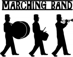 Silhouette Online Store - View Design #10308: marching band | SVG ...