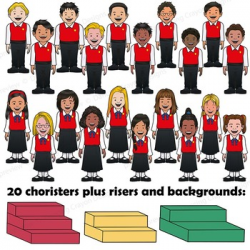 Choir Clipart - Choristers and Risers - Build-a-Choir | Kids Chorus ...