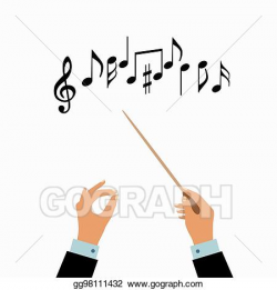EPS Illustration - Conductor hands concept. Vector Clipart ...