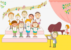 Children Chorus, Children, Chorus, Play Piano PNG Image and Clipart ...