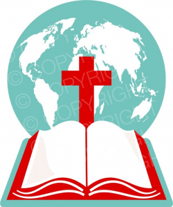 World Globe Cross and Bible Prawny Christian Clip Art – Prawny ...