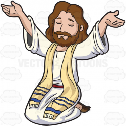 Jesus Christ Raising His Hands To Praise | Raising and Cartoon images