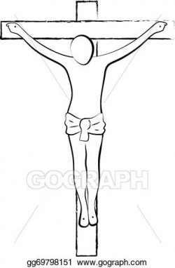 Vector Art - Crucifixion of jesus christ. Clipart Drawing gg69798151 ...