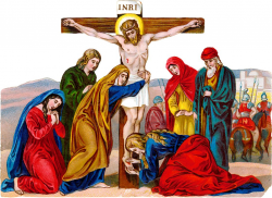 Antique Catholic Holy Cards | Clip Art: Crucifixion of Jesus, a 19th ...