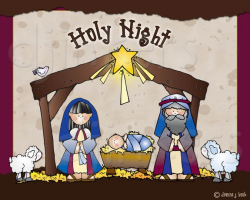 Sweet Christmas nativity clip art by DJ Inkers - DJ Inkers