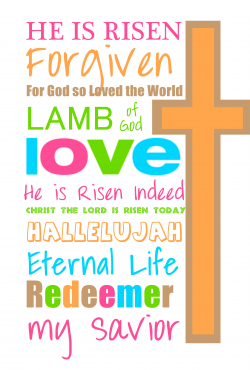 Happy Easter Christian Clipart