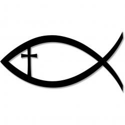 Christian Fish Jesus Christ Cross Faith Religion bumper sticker ...