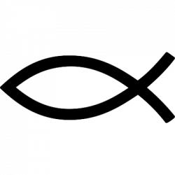 Christian Fish Thin Line transparent PNG - StickPNG