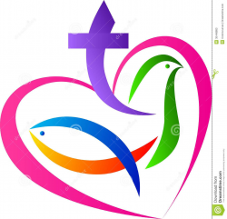 christian symbols | vector drawing represents christian love symbol ...