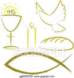 Vector Stock - Holy communion - religious symbols. Clipart ...