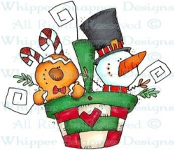 A Filled Xmas Basket - Christmas Images - Christmas - Rubber Stamps ...