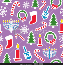Christmas Hanukkah Clip Art – Merry Christmas And Happy New Year 2018