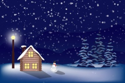 Free Snowy Christmas Landscape Clipart and Vector Graphics - Clipart.me