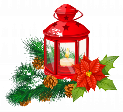 Red Christmas Lantern Transparent PNG Clipart | Gallery ...