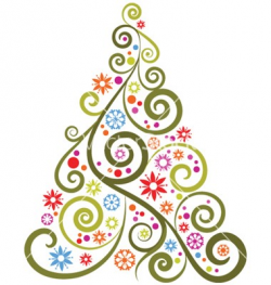 Abstract Christmas Tree Clipart | find craft ideas