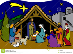 28+ Collection of Christmas Nativity Scene Clipart Free | High ...