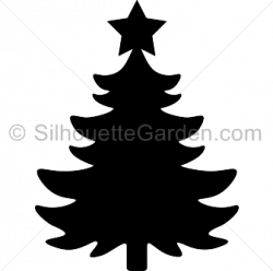 Christmas tree silhouette clip art. Download free versions of the ...