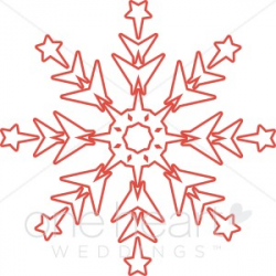 Christmas Snowflake Clipart | Snowflake Wedding Clipart