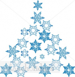 Snowflake Christmas Tree | Christmas Tree Clipart