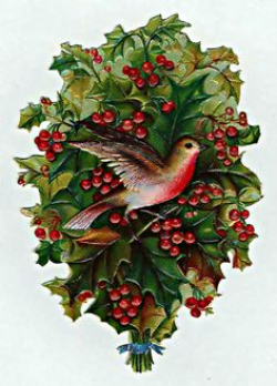 Vintage Victorian Christmas Die Cut Clip Art | Vintage Illustrations ...