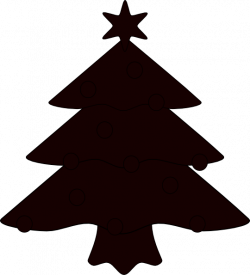 Christmas Tree Sillhouette Clip Art at Clker.com - vector clip art ...