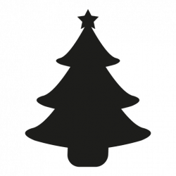 Christmas tree silhouette - Transparent PNG & SVG vector