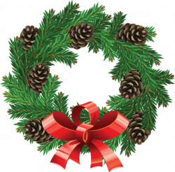 Vector Christmas Wreath Art - Real Clipart And Vector Graphics •
