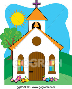 Stock Illustration - Small country church. Clipart gg4229335 ...