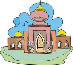 Church clipart islamic - Pencil and in color church clipart islamic