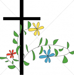 Flowery Cross Clipart | Cross Clipart
