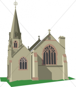 Ornate Gothic Church | Church Clipart