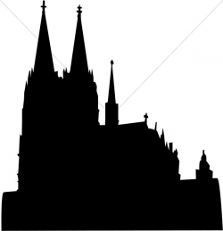 Cathedral Silhouette | Church Clipart