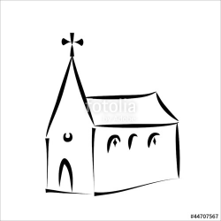 church-simple sketch
