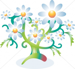Flower Tree | Church Flower Clipart